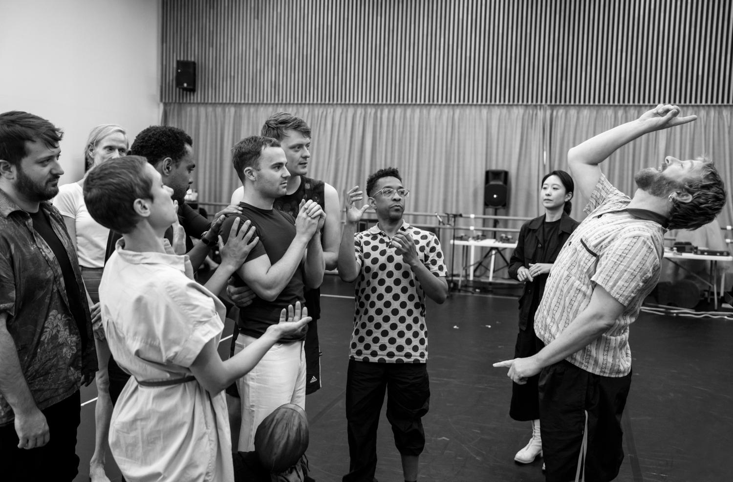 Répétitions de THE FAGGOTS AND THEIR FRIENDS BETWEEN REVOLUTIONS, Manchester International Festival 2023 © Tristram Kenton