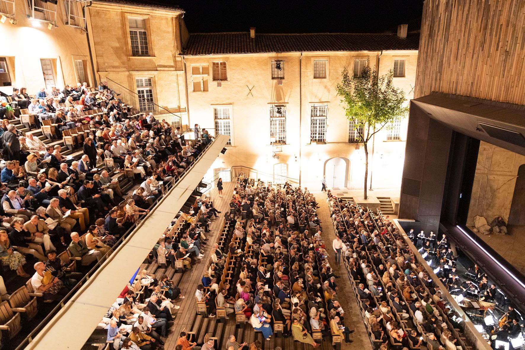 Public du Théâtre de l'Archevêché — Festival d'Aix-en-Provence 2024