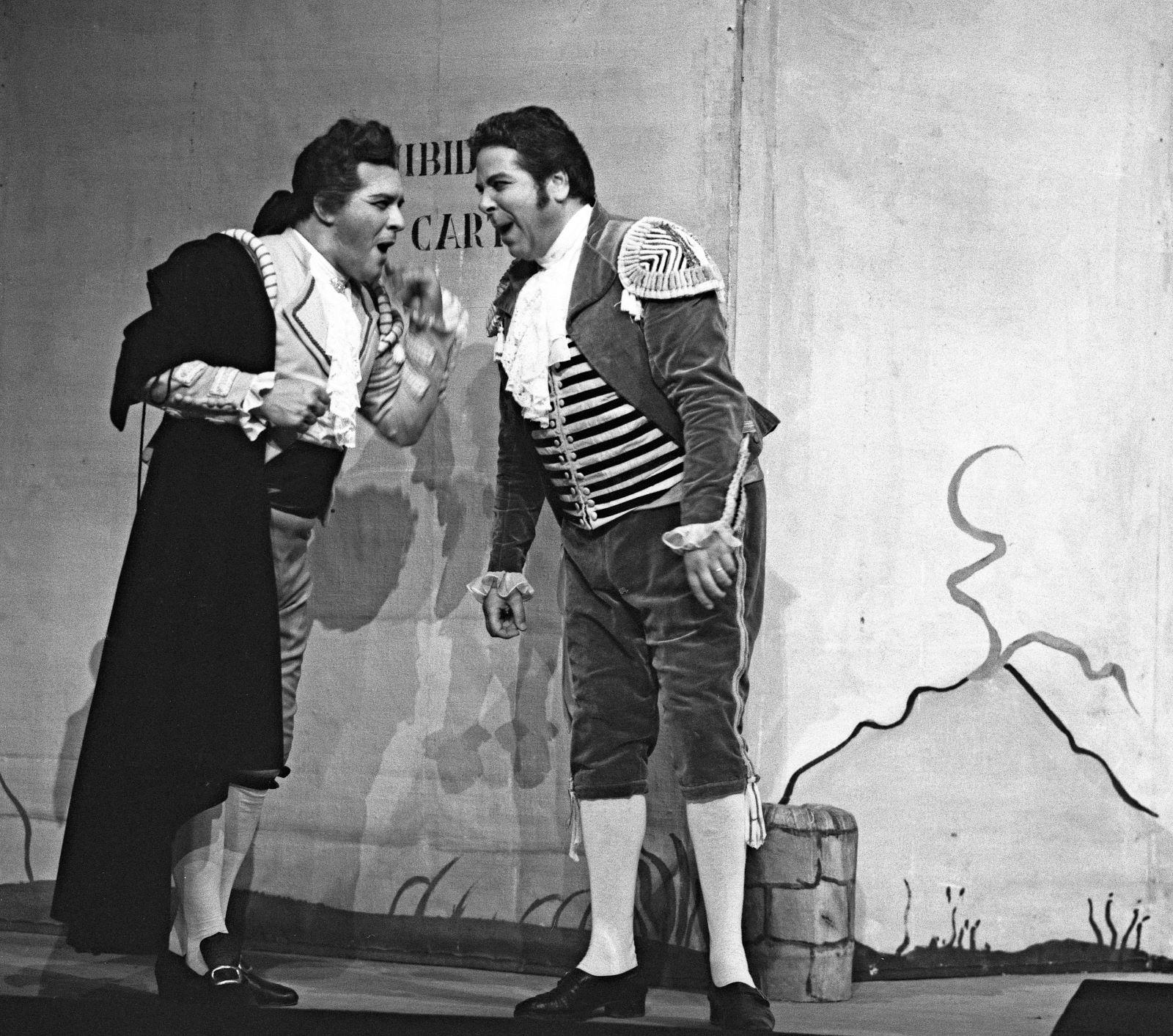 Luigi Alva et Rolando Panerai - Le Barbier de Séville, Festival d'Aix-en-Provence 1967