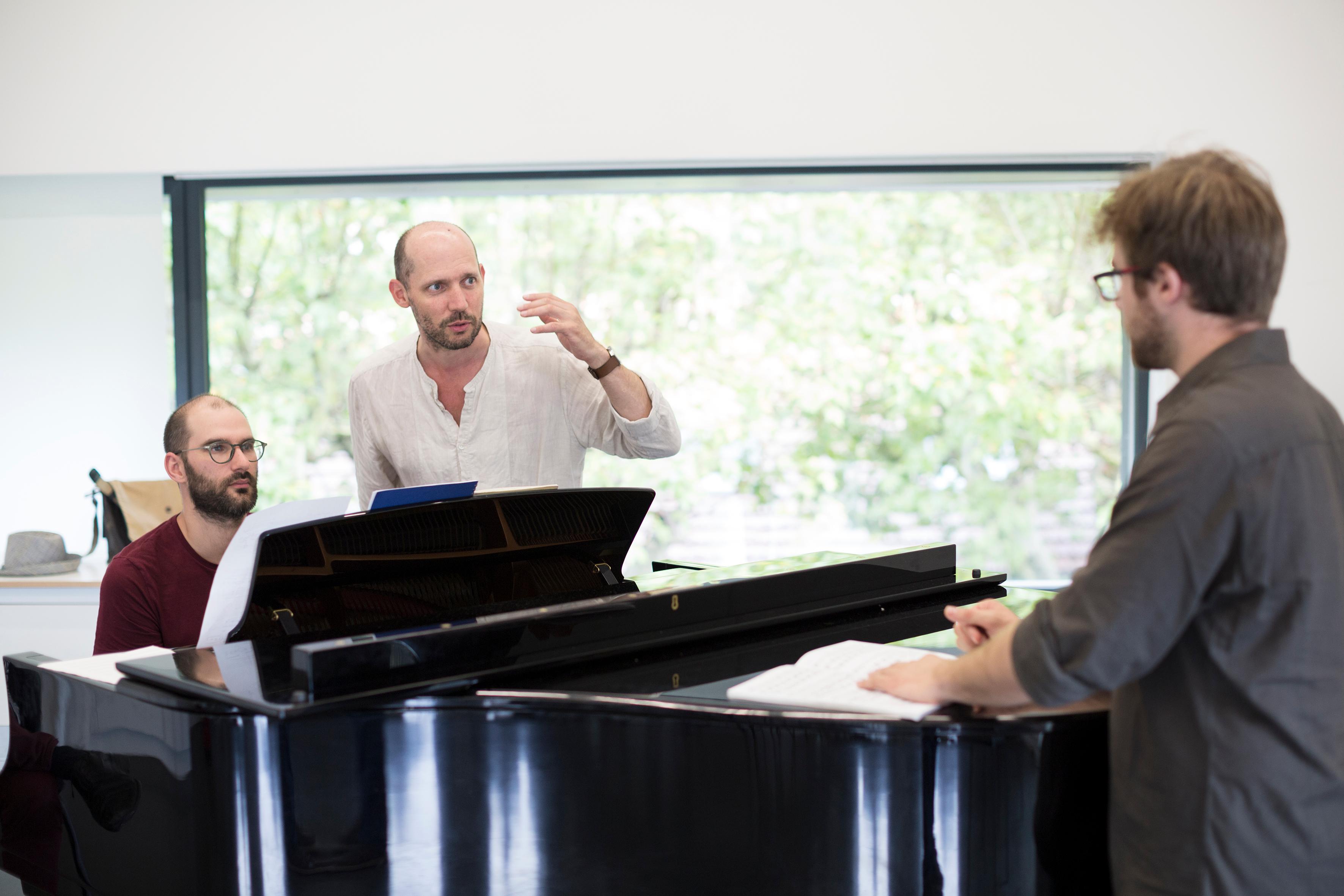 Fabien Hyon &amp; Nicolas Royez avec Stéphane Degout, juillet 2018 - Festival d&#039;Aix &amp; enoa