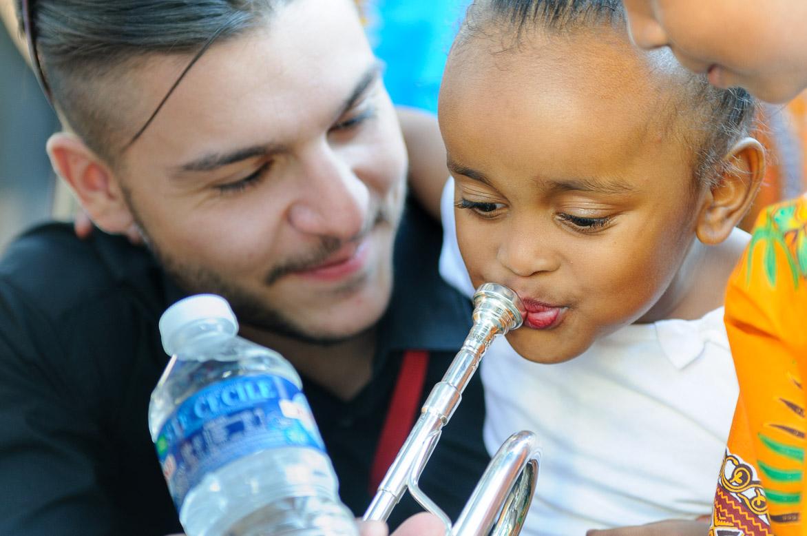 Concert à la Cité de la Savine, session interculturelle de l&#039;Orchestre des Jeunes de la Méditerranée