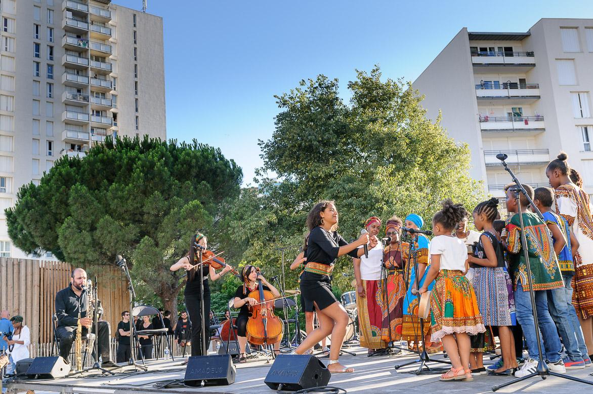 Concert à la Cité de la Savine, session interculturelle de l&#039;Orchestre des Jeunes de la Méditerranée