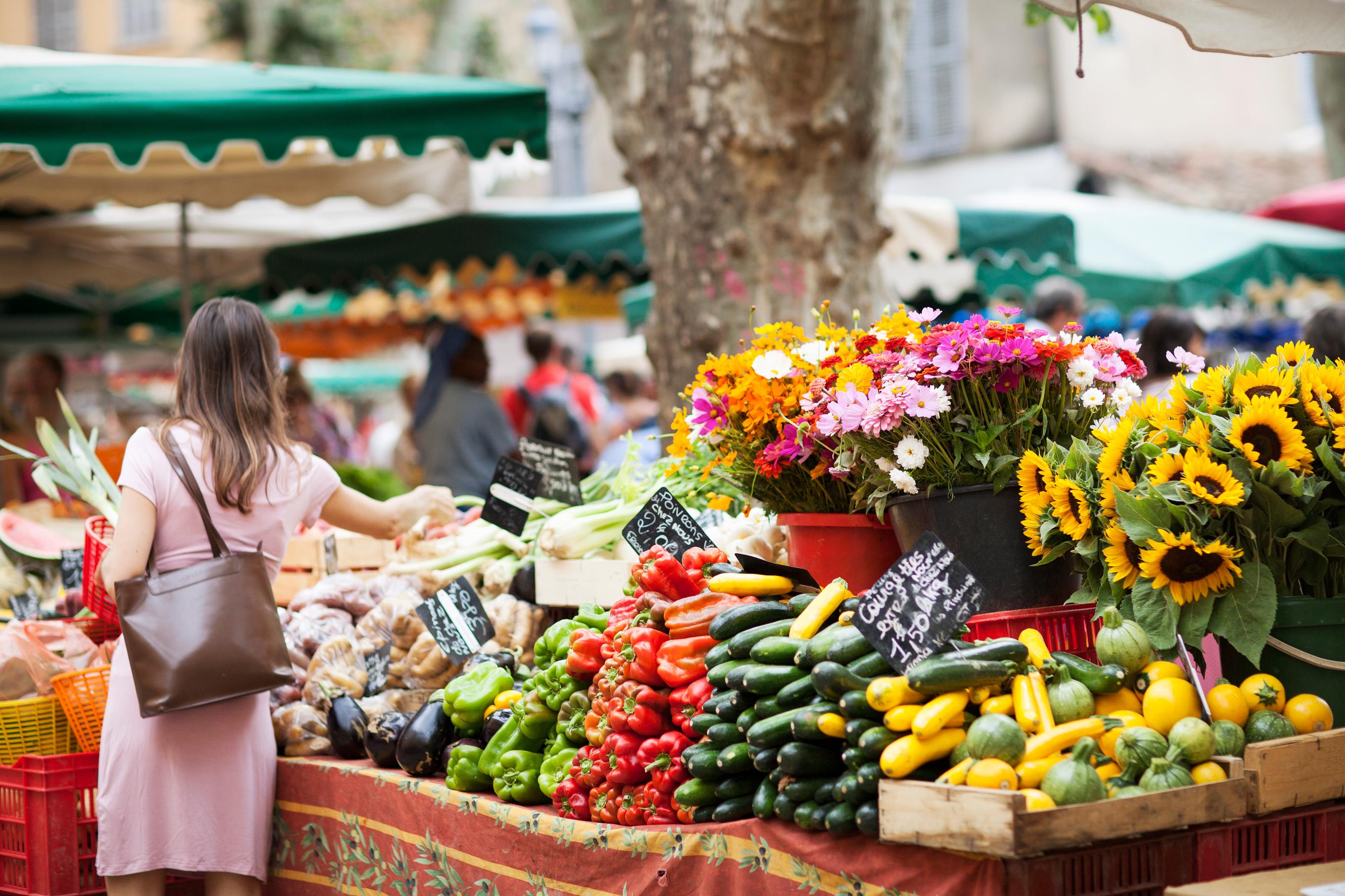 Aix-en-Provence - Provence - Place Richelme - Marché