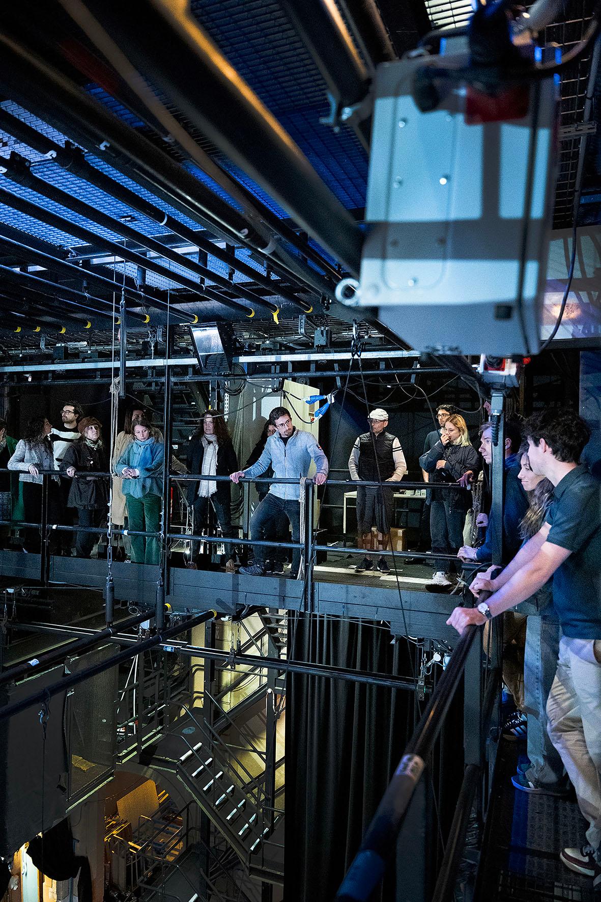 Visite du plateau du Théâtre de l'Archevêché