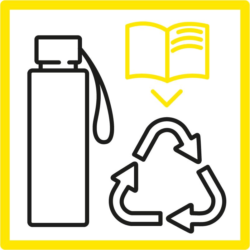 Pictos zero dechets + recycler 2025