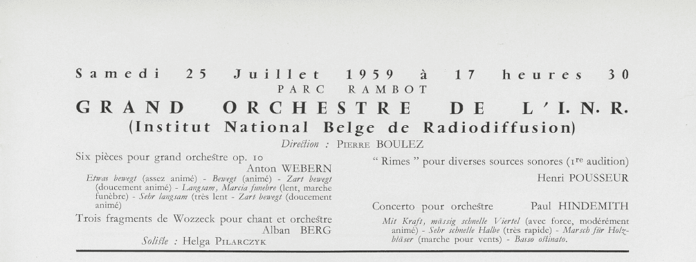 concert de Pierre Boulez