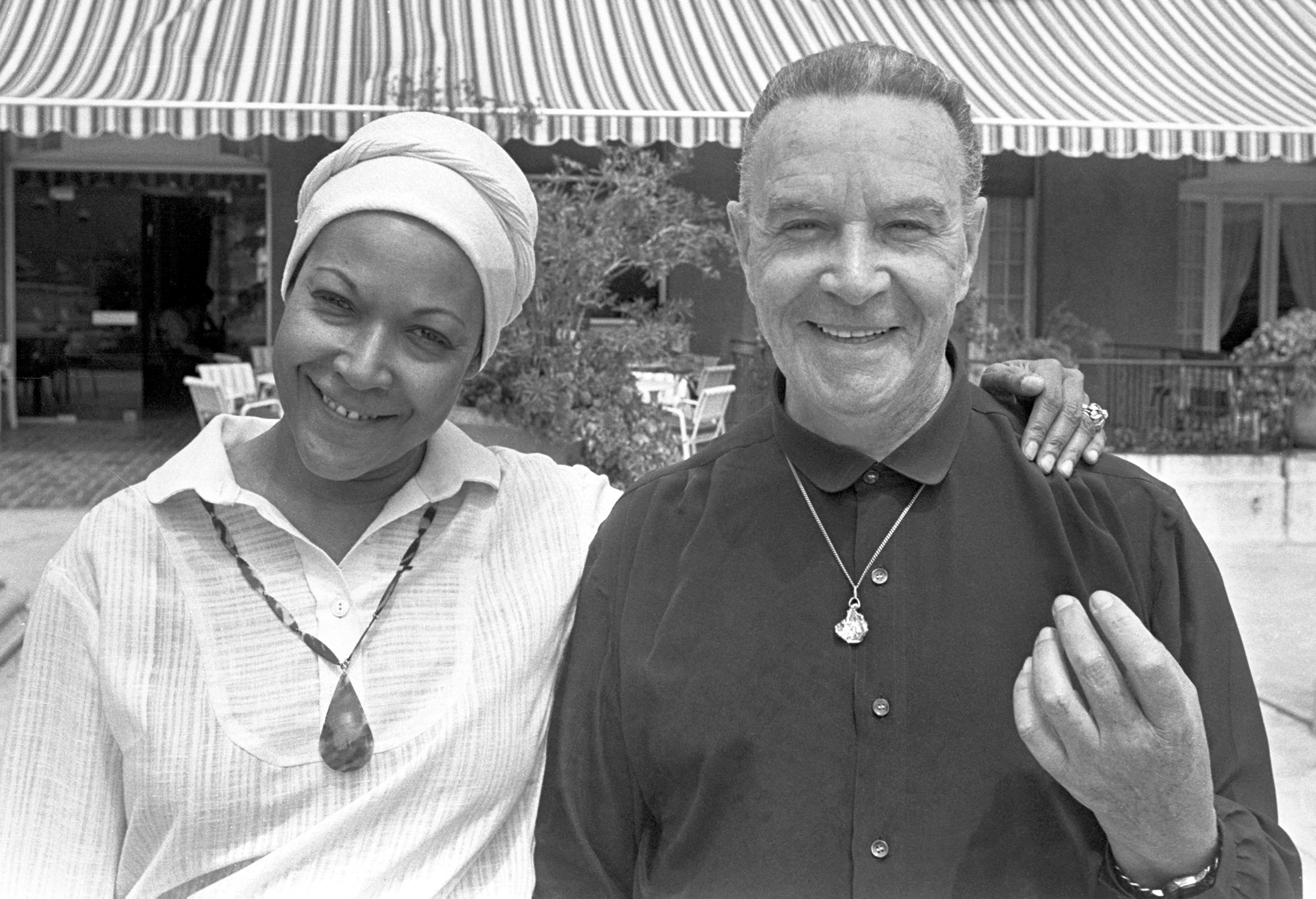 Gabriel Dussurget et Christiane Eda-Pierre, 1979 © Henry Ely