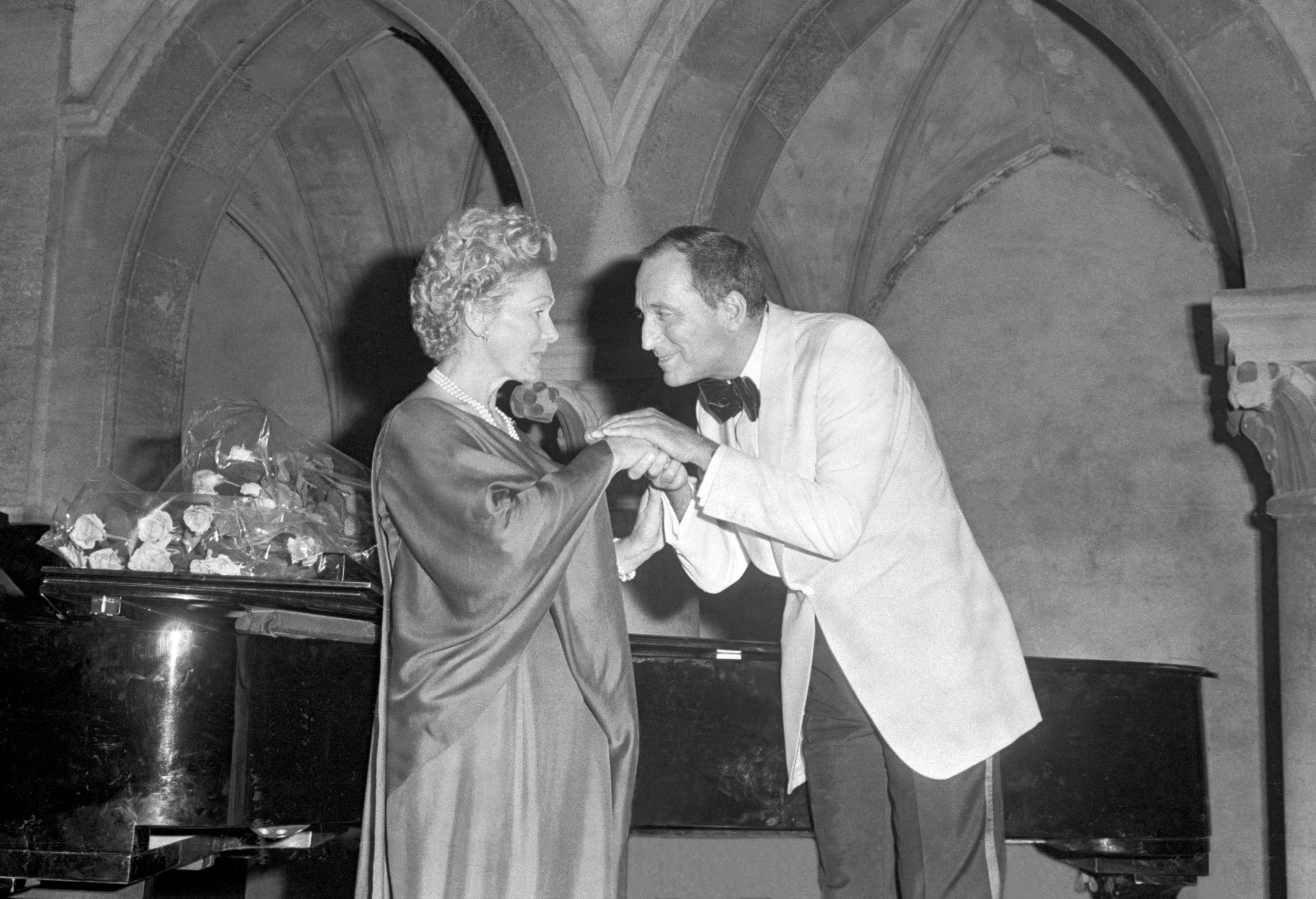 Bernard Lefort et Elisabeth Schwarzkopf, 1974 © Henry Ely