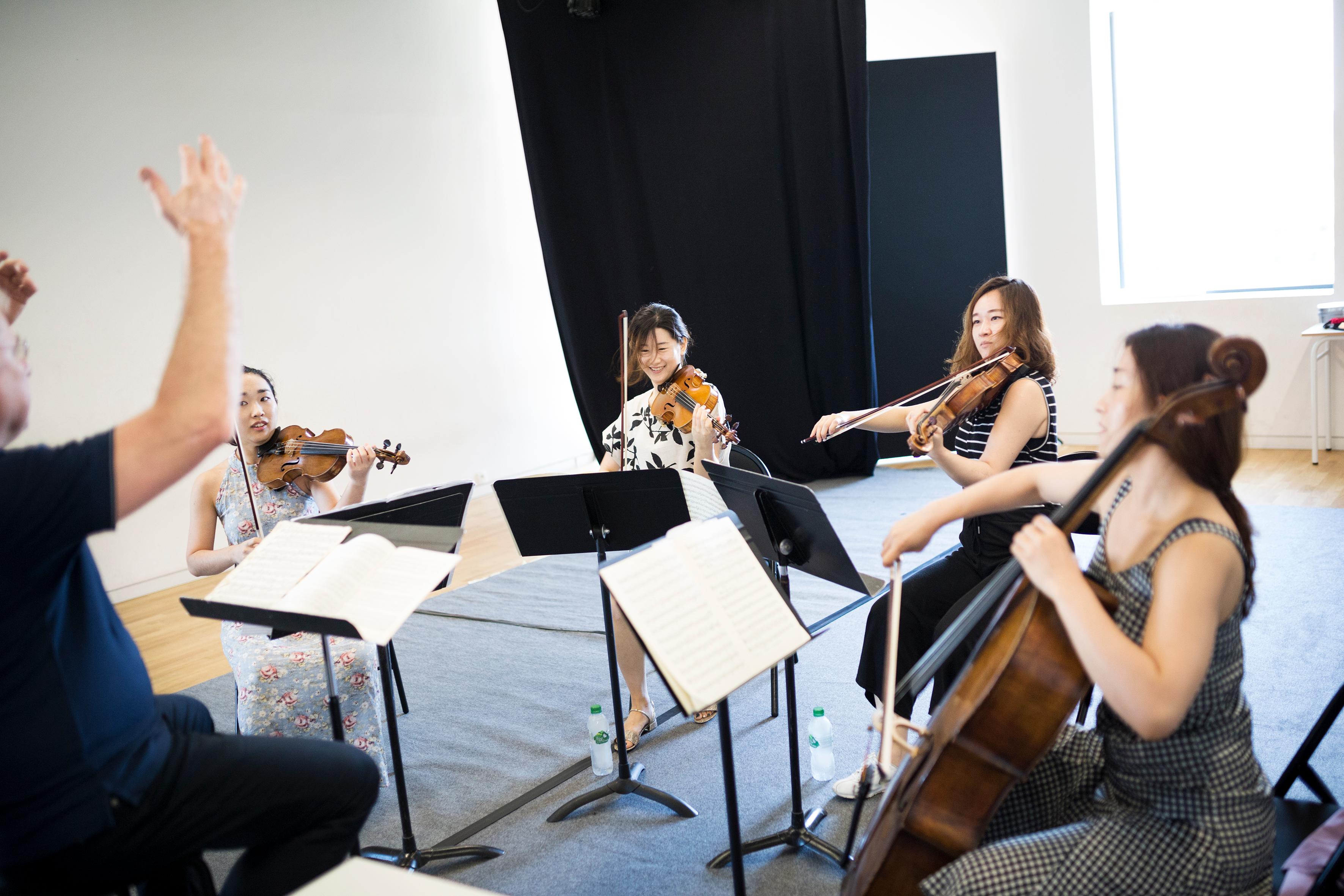 Quatuor Esmé - Master class avec András Keller, Festival d'Aix 2018