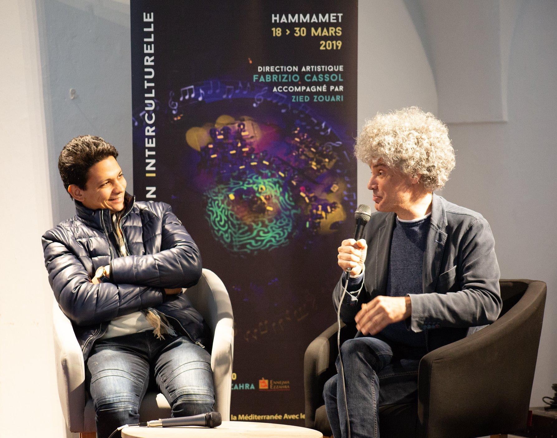 Session de création interculturelle, Hammamet, mars 2019 - Conférence de presse - Festival d'Aix & Medinea