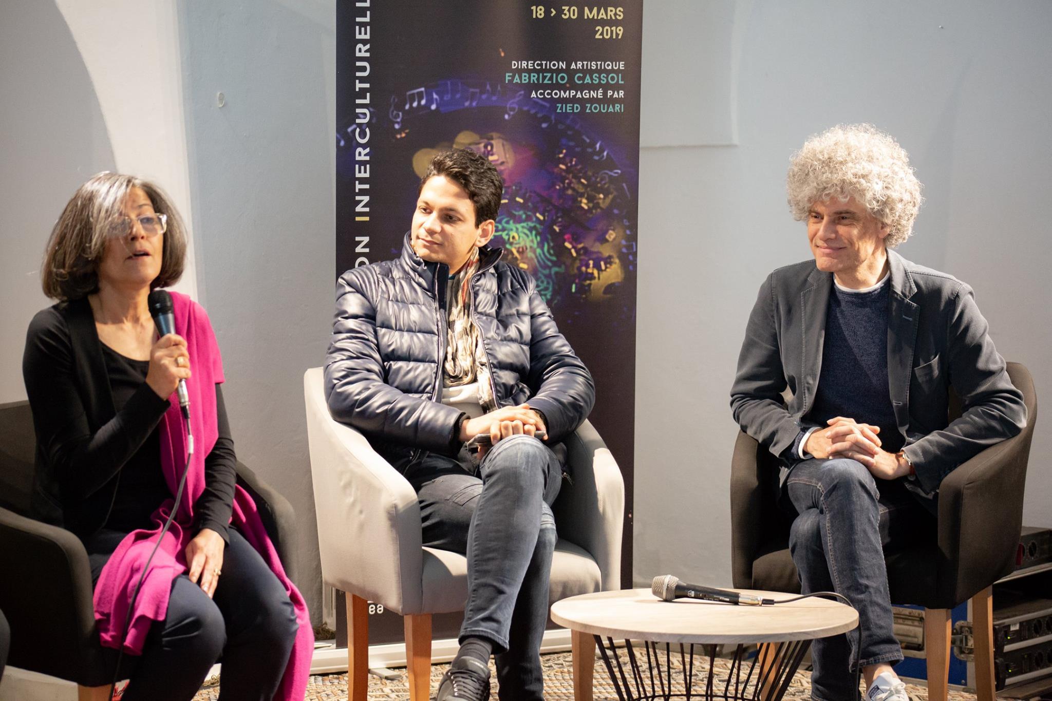 Session de création interculturelle, Hammamet, mars 2019 - Conférence de presse - Festival d&#039;Aix &amp; Medinea